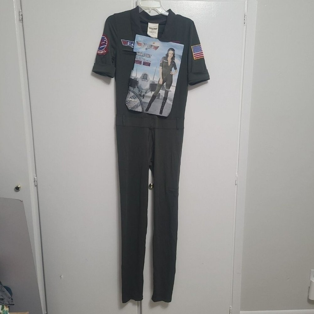 Top Gun Maverick Women Flight Suit Halloween Costume Size LARGE